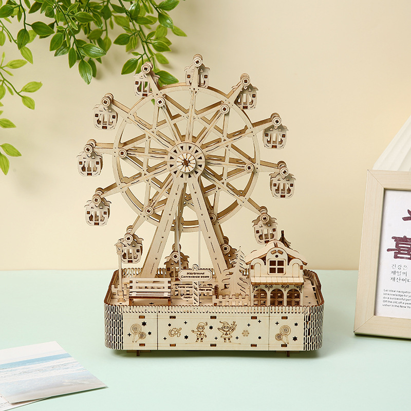 盛烨水晶弹枪木质摩天轮模型水弹枪M416硅胶面具蜘蛛配件硅胶