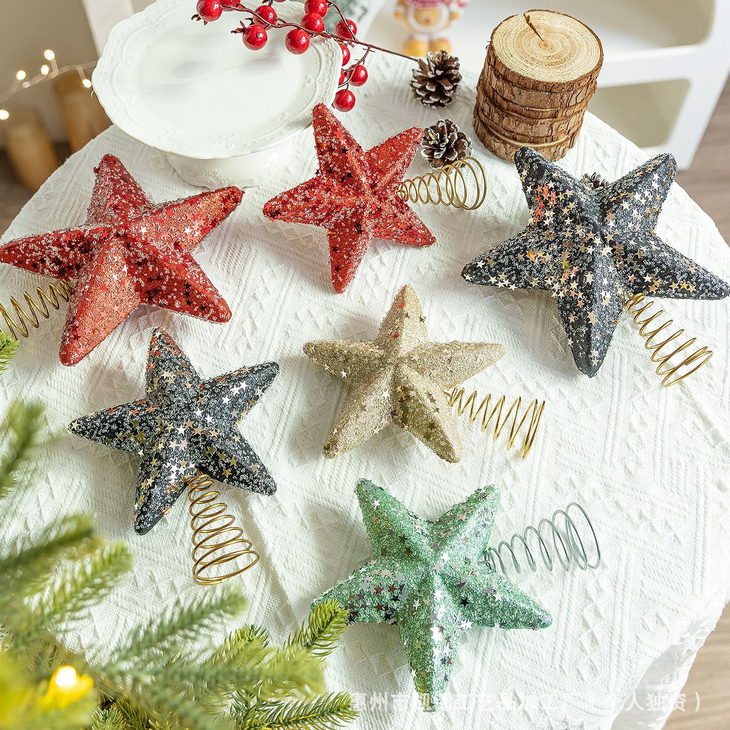 圣诞节/圣诞树苹果袋/圣诞树圣诞用品/圣诞蝴蝶结/圣诞球细节图