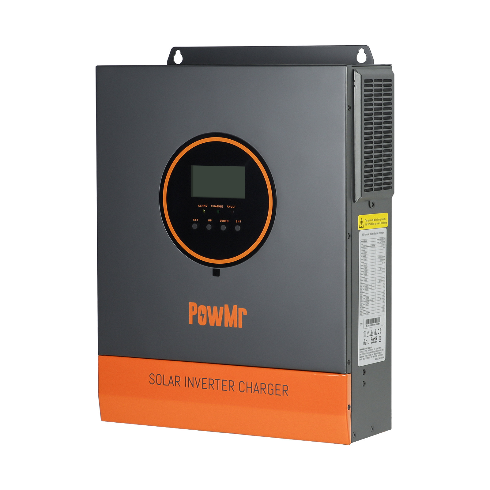 PowMr3200W美标110V120V太阳能光伏混合逆变器100A逆控一体机跨境产品图