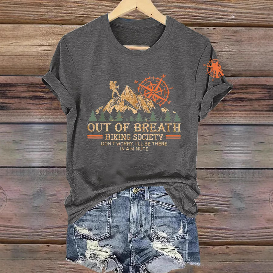 Cross-border foreign trade exclusive for women's fashionable printed casual color cotton round-neck short-sleeved T-shirts Specification image