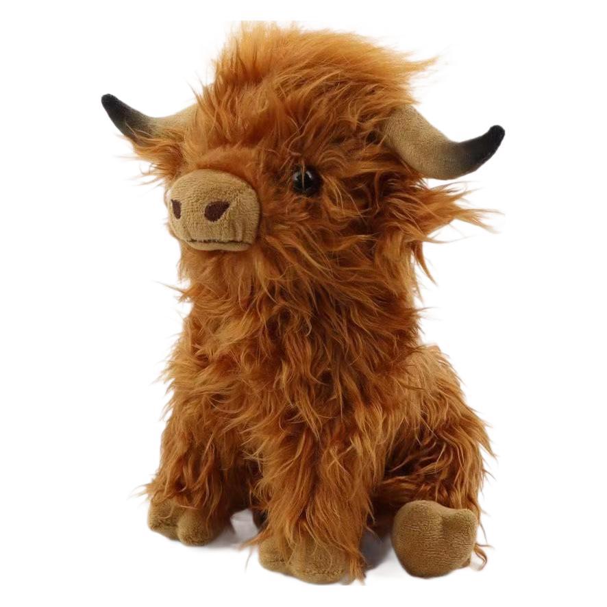 Cross-border new product Internet celebrity Highland Cow simulation Scottish Highland Cow plush toy cow figurine wholesale Item Picture