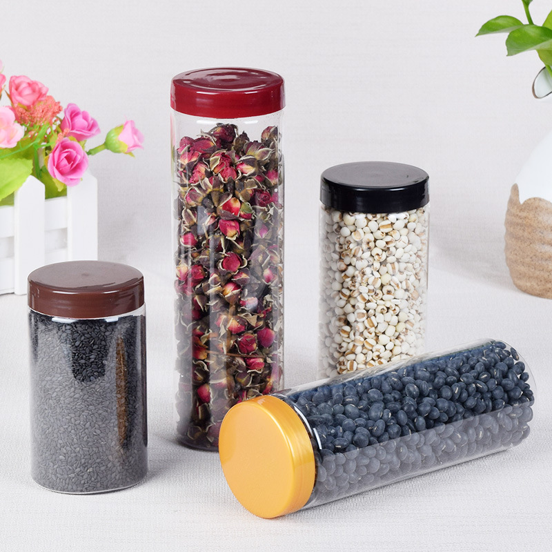 Plastic Craftsmanship 55-caliber PET plastic cans, sealed plastic bottles, goji berry flower tea and Chinese herbal medicine packaging cans, portion-packed bottles details Picture