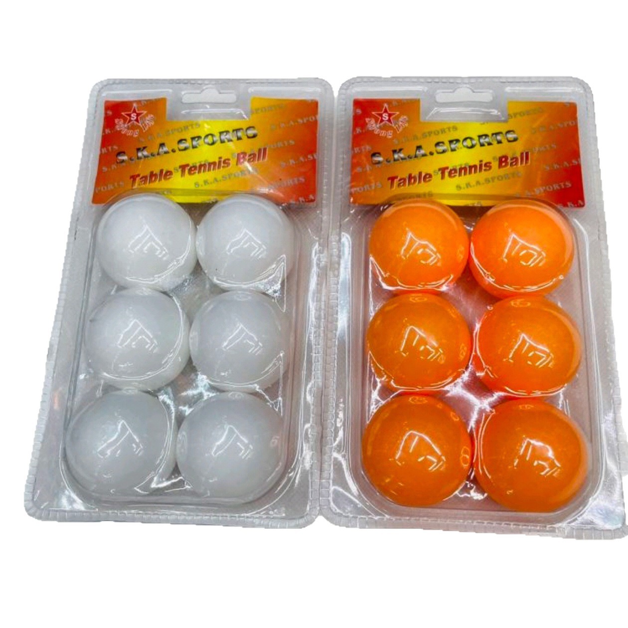 ويتم بسرعة بيع 6 من مصانع تنس الطاولة الصفراء البيضاء Item Picture