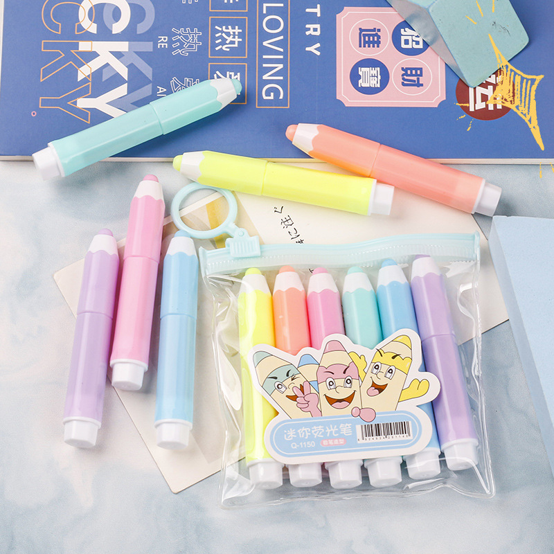 荧光笔学生卡通/荧光笔学生韩版/荧光笔/文具/马克笔套装产品图