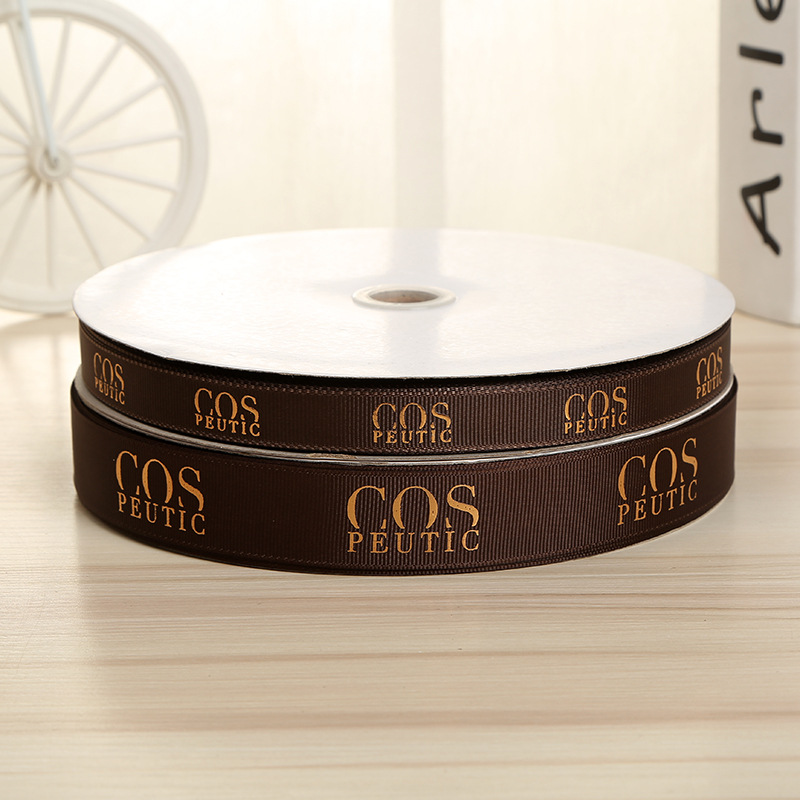 Wholesale of threaded tape, ribbon, heat-set, gold-embossed webbing, three-dimensional printed webbing, clothing accessories, packaging, gift tapes Specification image
