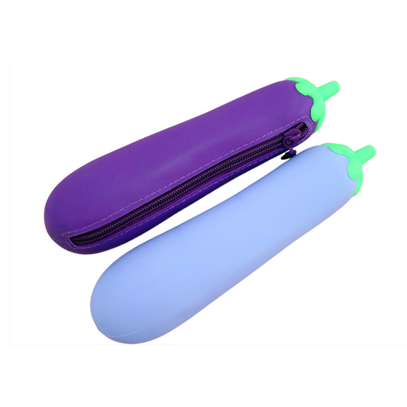The straight silicone pen holder is simple and cute. It is a large-capacity cartoon stationery box for students. The pen case can be retracted and customized Item Picture