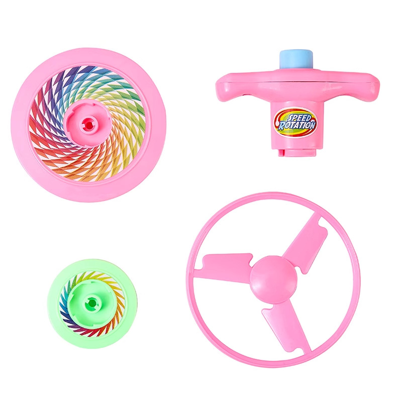 The students of the catapult Top kindergarten presented creative children's flying saucer top toys as rewards and gifts at the night market street stall Item Picture