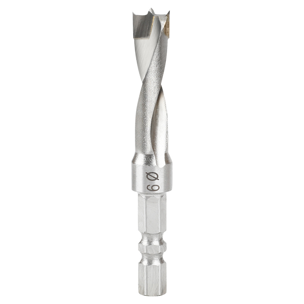 Industrial-grade hexagonal handle row drill three-in-one drill bit, three-pointed two-edge woodworking hole opener, four-edge forward and reverse drill Item Picture