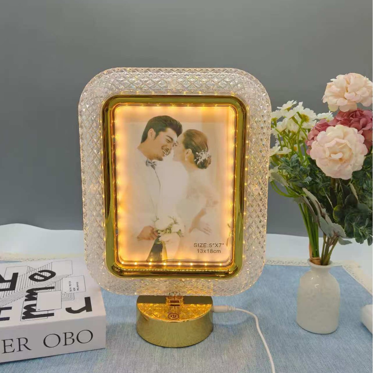 LED相框灯发光相框氛围灯小夜灯相框高档欧式暖光外贸批发热卖款