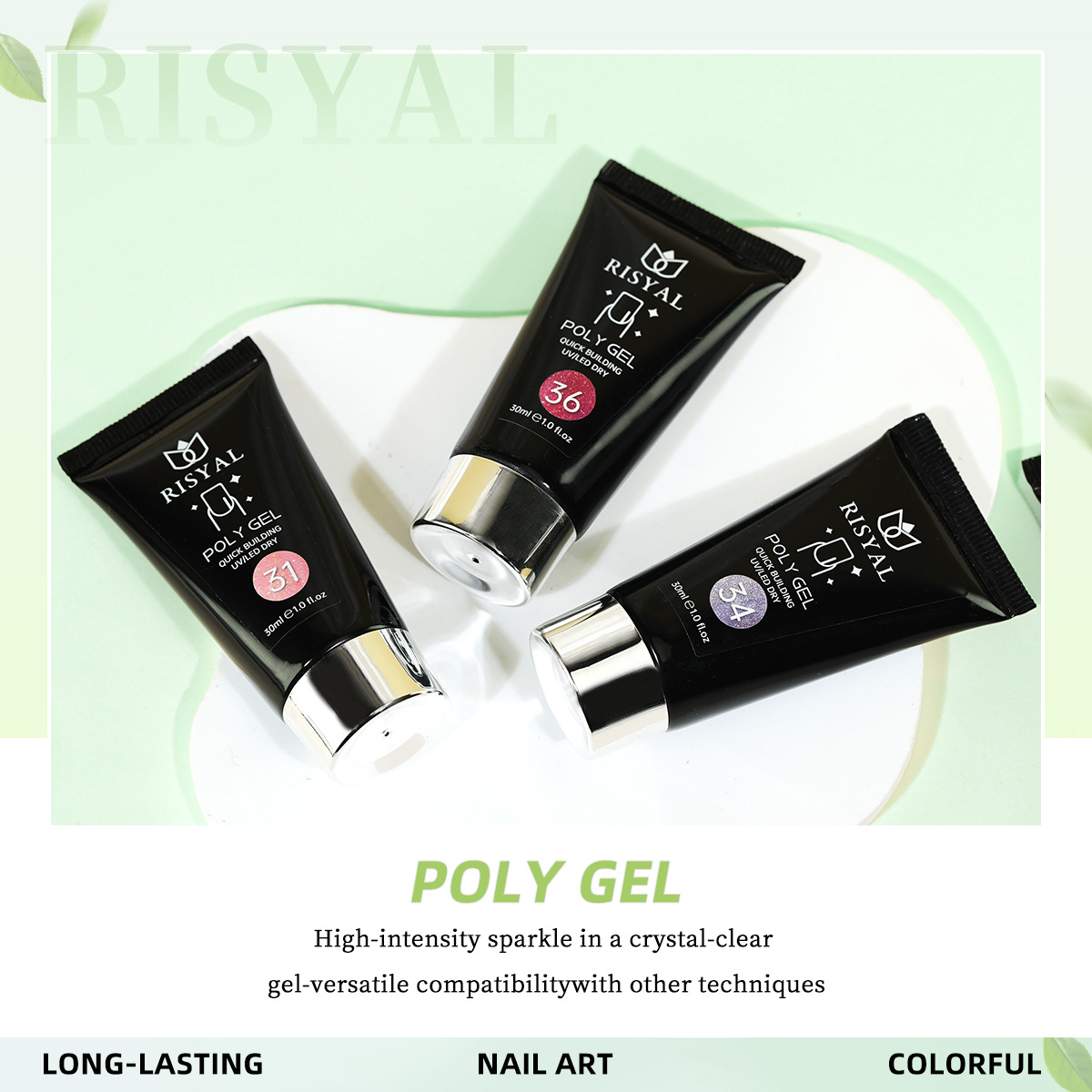 shanilak Crystal Extension Glue wholesale poly gel 30g Nail Salon Special New Pearlescent Nail Color Glue UV/LED Application Scenario