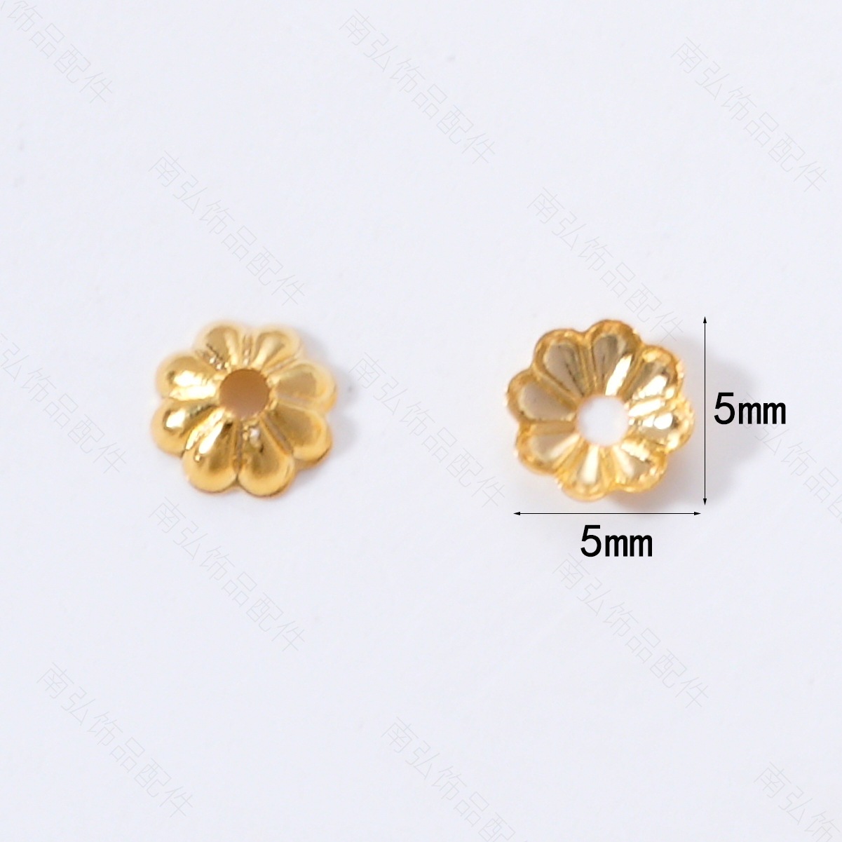 18k high color retention real gold copper plated flower tray bead bead bracelet, multi-loop pearl necklace, DIY accessory, handcrafted jewelry Application Scenario