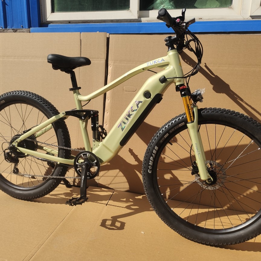 Electric lithium battery-assisted mountain biking, adult variable speed, male and female student cross-country racing, rear-mounted motor details Picture