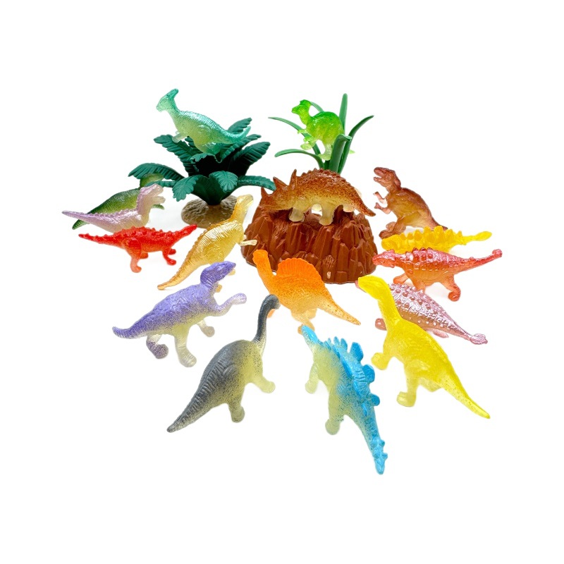 恐龙盲盒/恐龙化石/恐龙软硅胶贴片饰品/电动玩具/变形恐龙蛋大号白底实物图