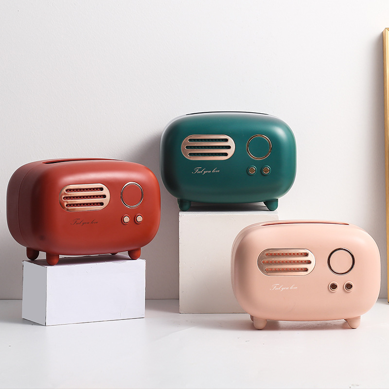 Creative tissue box, living room light luxury home dining room paper box, remote control coffee table storage box, cute girl tissue box Application Scenario