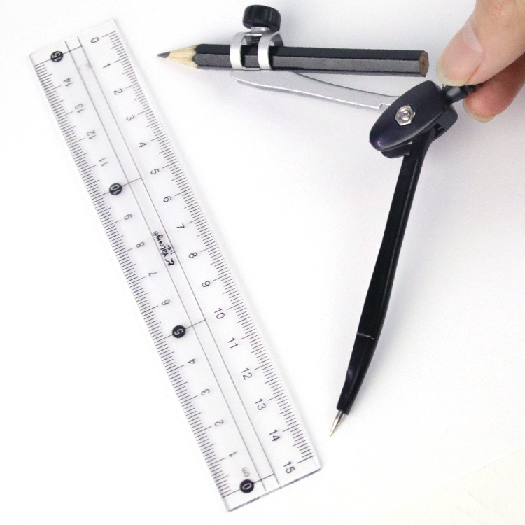 Yalong Cross-border Classical 7-in-1 Student Metal Compass Set, Zinc Alloy material compass Geometric Drawing Tool for use Application Scenario