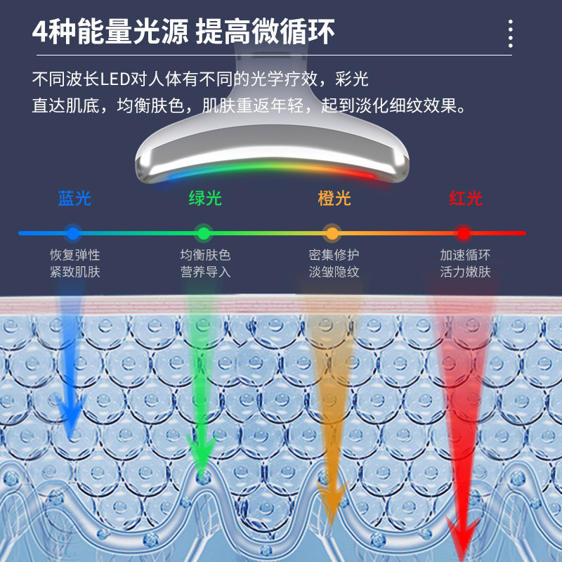 shanilak冰敷带底座美颈仪EMS多功能彩光美容仪提拉紧致脸部按摩仪产品图