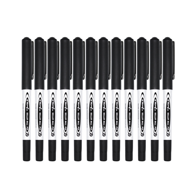 Yalong Cross-border Black high-quality standard 0.5mm bullet Ballpoint Pen and gel Pen for office and study details Picture