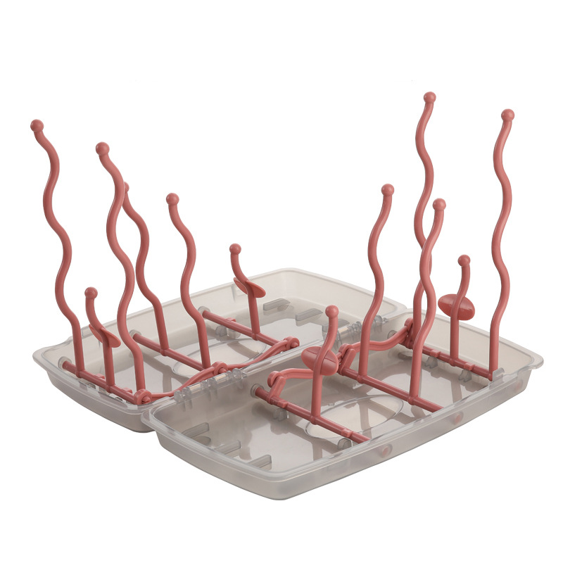 贝亲/奶瓶消毒器/桌上架白底实物图