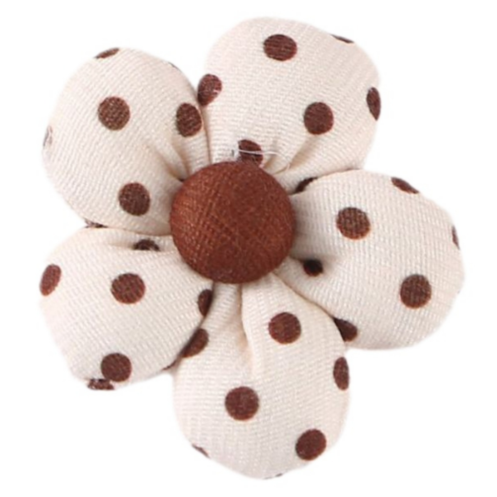 Cute five-petal flower-filled cotton-padded accessories, DIY clothing and accessories, three-dimensional cute woven flowers Item Picture