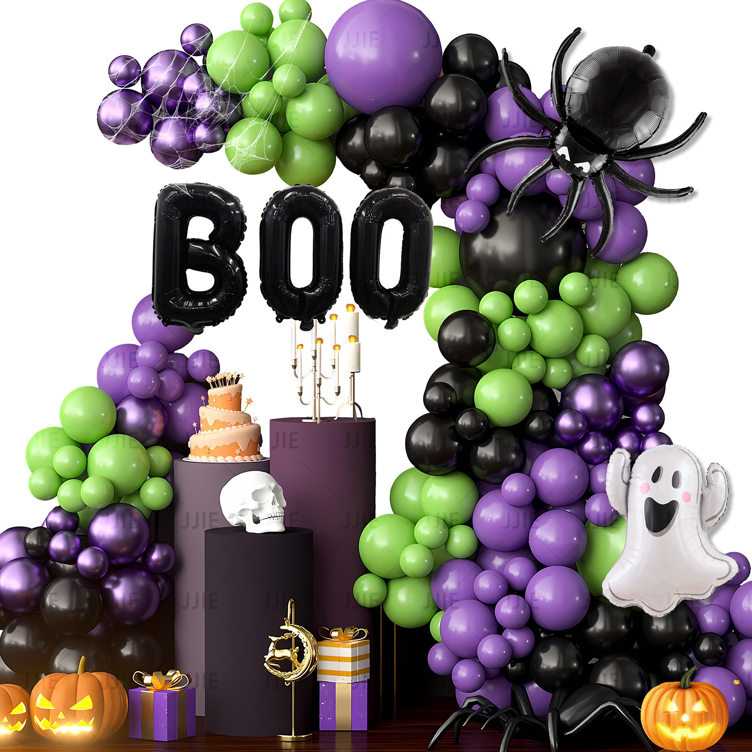 万圣节布置摆件实物图