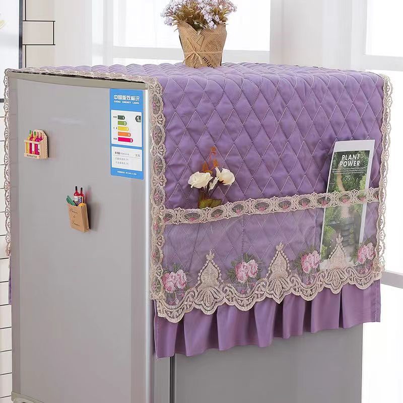 Refrigerator dust cover, dust cloth cover, protective cover, microwave oven, washing machine, double door, single door, refrigerator cover cover Specification image