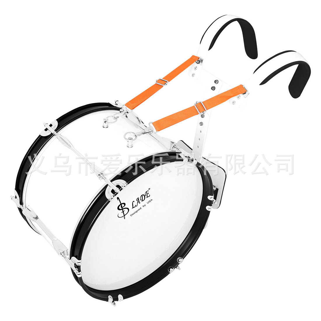SLADE Snare Drum 16-inch snare drum with back frame and wooden cavity marching drum, adult school band snare drum Item Picture