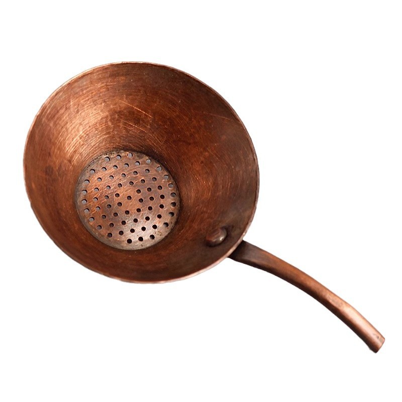 Copper strainer, stainless steel filter screen, kitchen wonder, water-draining wonder, durable and rust-proof Item Picture