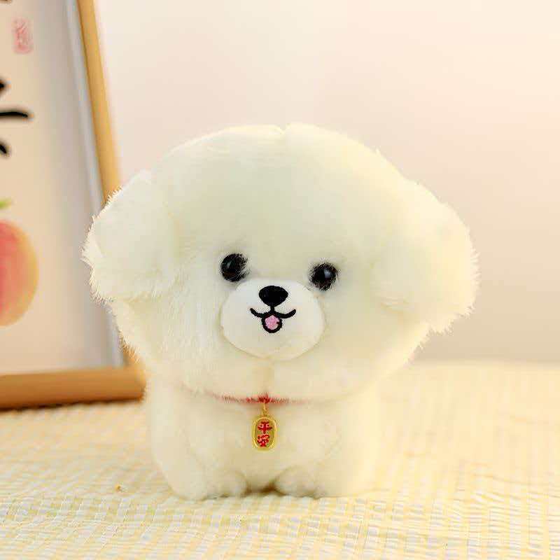 Cute simulated Pomeranian plush toy doll, puppy doll, children's gift, companion doll Specification image