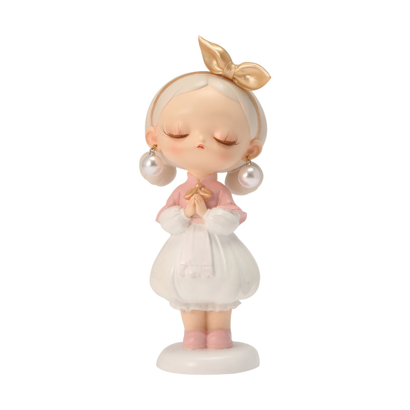 Pearl Girl Muguang Decorative items, Nordic style creative home living room and bedroom decorative items, cartoon cute decorative items Item Picture