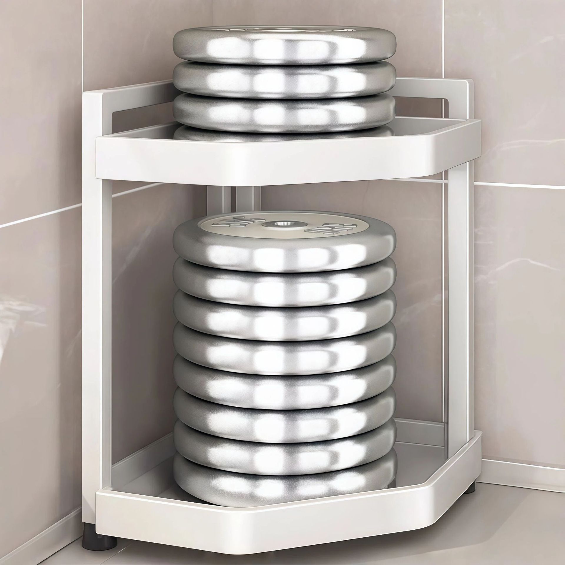 Seasoning rack, triangular storage rack, stove top, corner, chopstick holder, storage corner, kitchen corner, fan-shaped storage rack details Picture