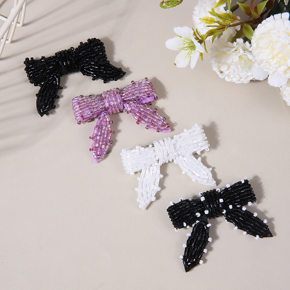 Handmade beaded bows, DIY clothing accessories, hair ornaments, earrings, hats, chest ornaments, accessories, versatile decorative materials Specification image