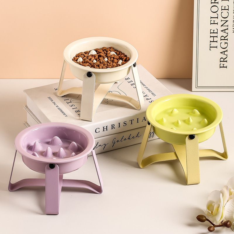 Pet slow food bowl, pet feeding bowl, pet supplies, pet automatic water dispenser, dog bowl, anti-slip, durable and convenient for feeding