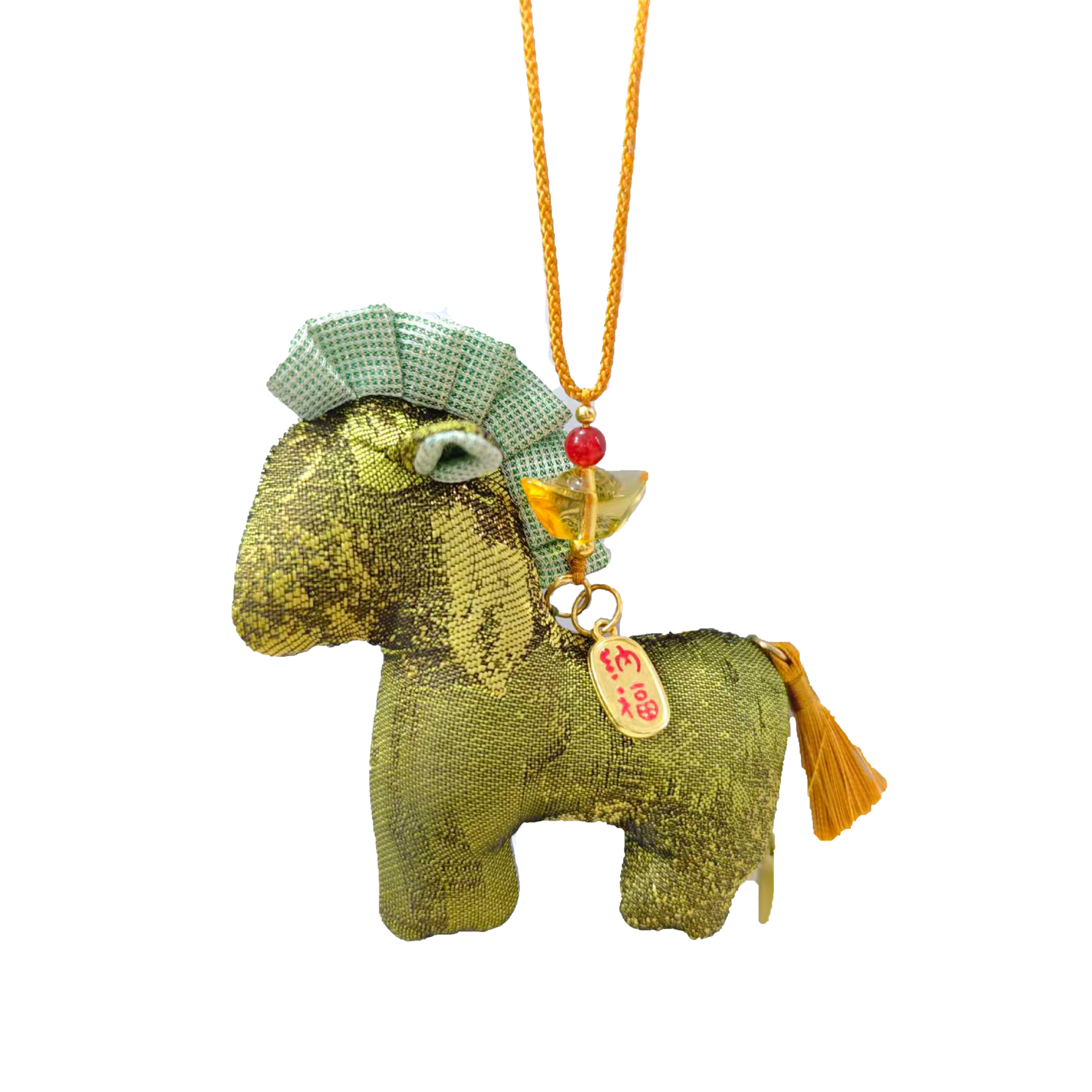 Cultural and creative Horse Year sachet pendant, sachet, interchangeable spice, zipper, three-dimensional little horse portable lucky bag, brocade bag Item Picture