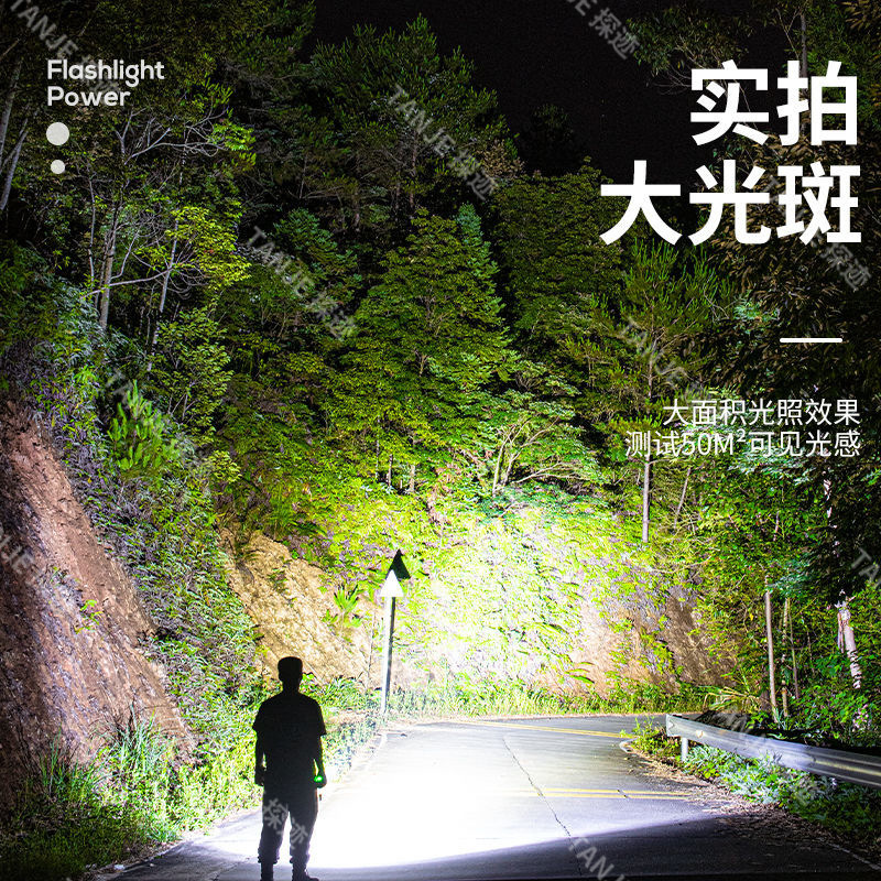 Cross-border new 8-LED outdoor high-intensity, ultra-bright, long-range, multi-dimming, ultra-long battery life type-C rechargeable flashlight Application Scenario