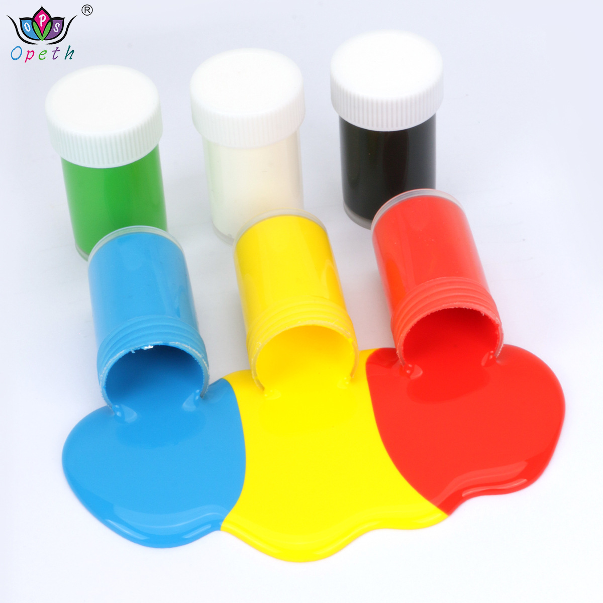 Cross-border acrylic metal paint set of 6 colors 22ml glass textile water Easter Egg Painting Graffiti paint Application Scenario