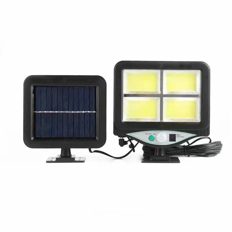 Cross-border split-type remote-controlled solar sensor small street lamp, courtyard outdoor sensor lamp, wall lamp, solar sensor lamp details Picture