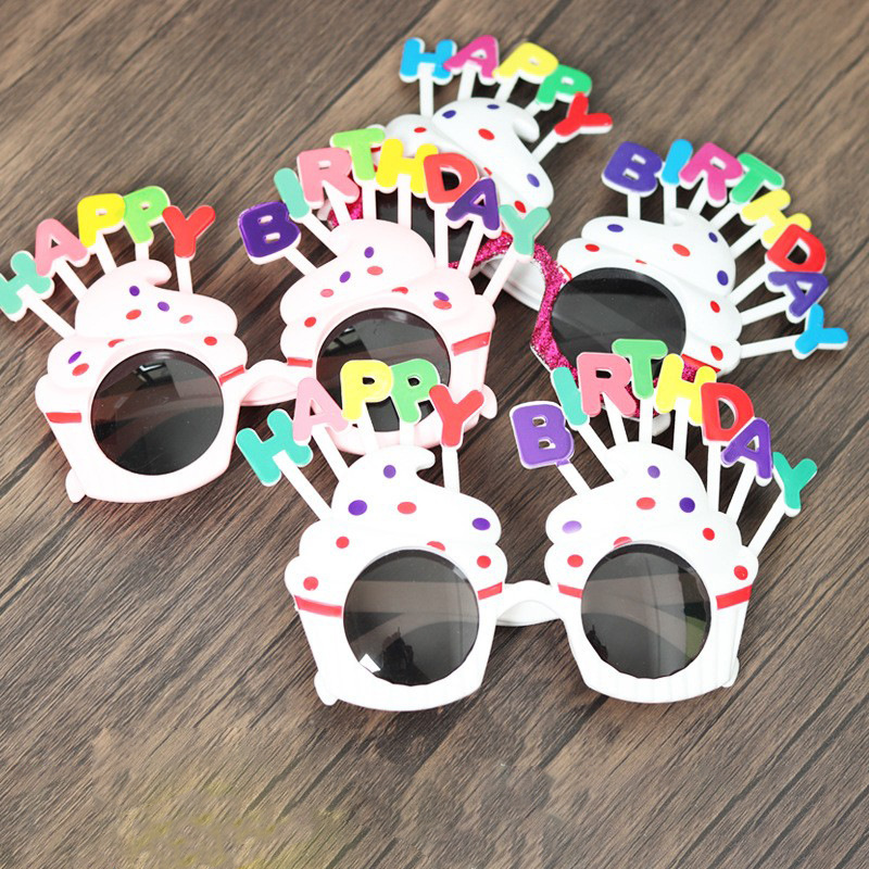 生日派对搞怪眼镜节日甜品台蛋糕装饰儿童生日眼镜