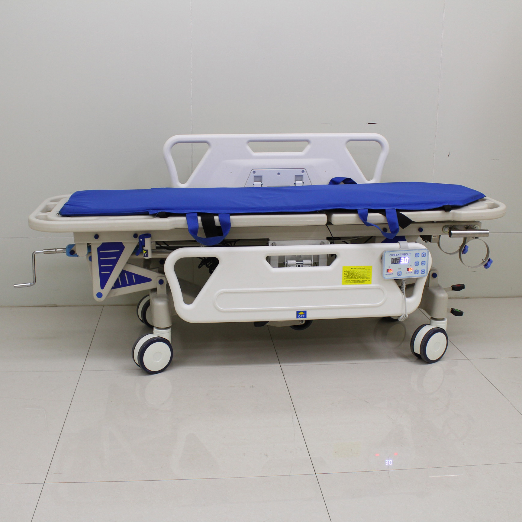 Cross-border exclusive supply Mako weighing transfer vehicle, ABS flat car, adjustable ambulance docking vehicle, medical examination bed Specification image