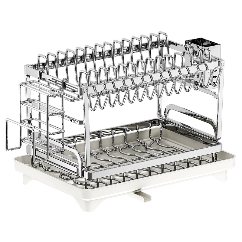 Wow kitchen multi-functional storage rack, dish and bowl storage rack, sink draining rack, chopsticks and bowl cabinet, stainless steel bowl rack Item Picture