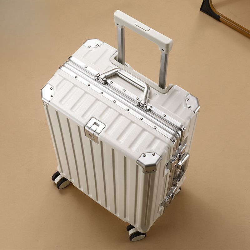 行李箱大容量铝框拉杆箱男女学生万向轮结实耐用旅行箱密码箱细节图