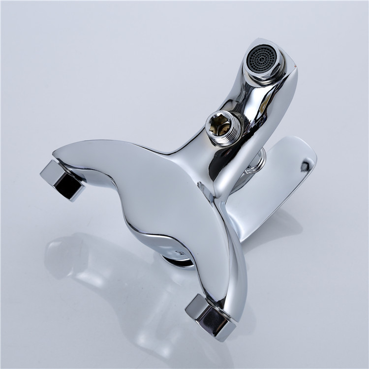 Cross-border foreign trade payment wall-mounted sun concealed three-in-one shower faucet, zinc alloy concealed bathtub shower faucet details Picture