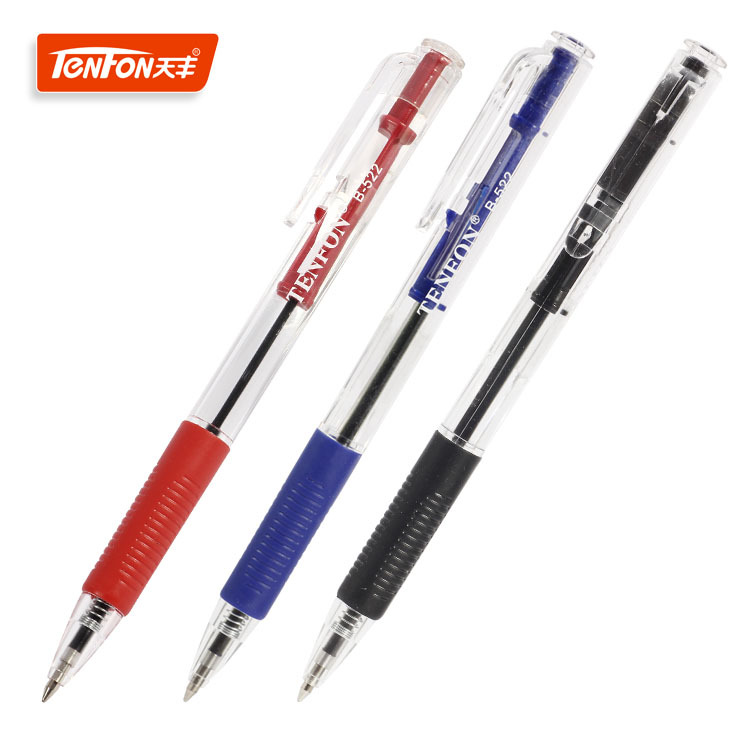 Factory direct supply of Tianfeng 522 ballpoint pens, plastic promotional gift pens, oil pens, simple pens, 50 pieces per bucket Application Scenario