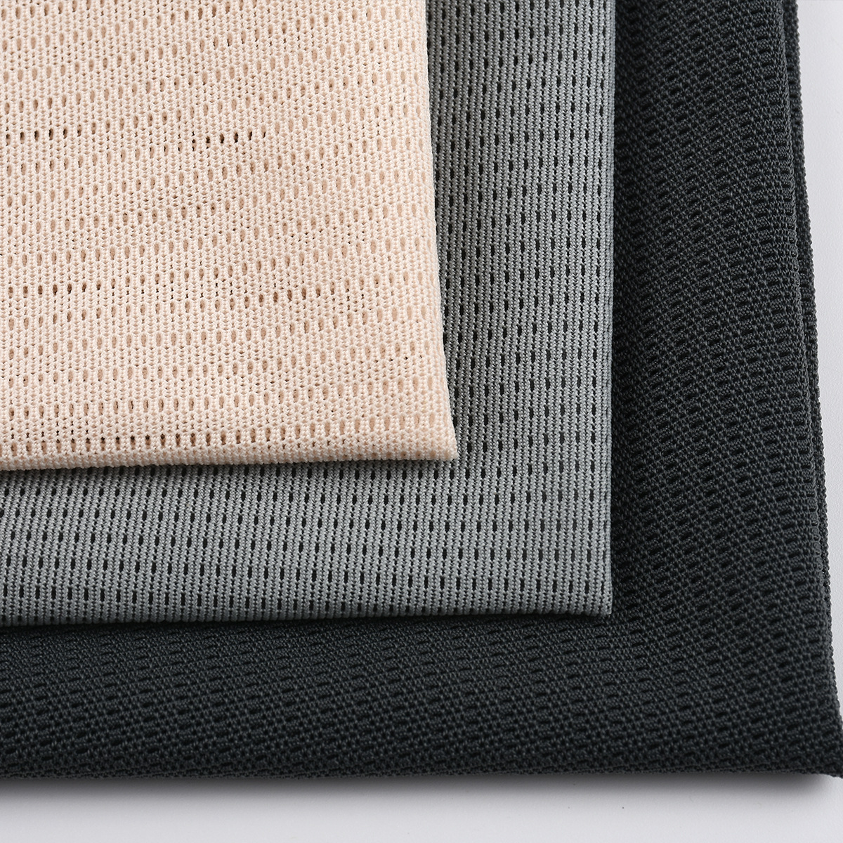 Polyester and ammonia four-sided elastic and comfortable mesh breathable shaping clothing, medical supplies, bags, protective belts, warp knitted mesh fabric