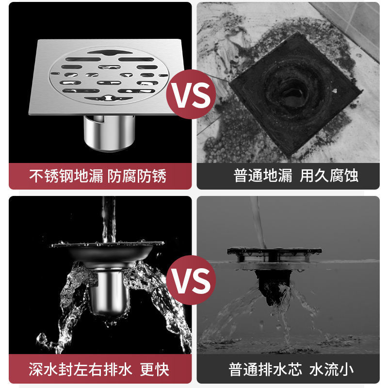 304 stainless steel deodorizer, deodorizer core, washing machine connector, bathroom drain cover, toilet floor drain details Picture