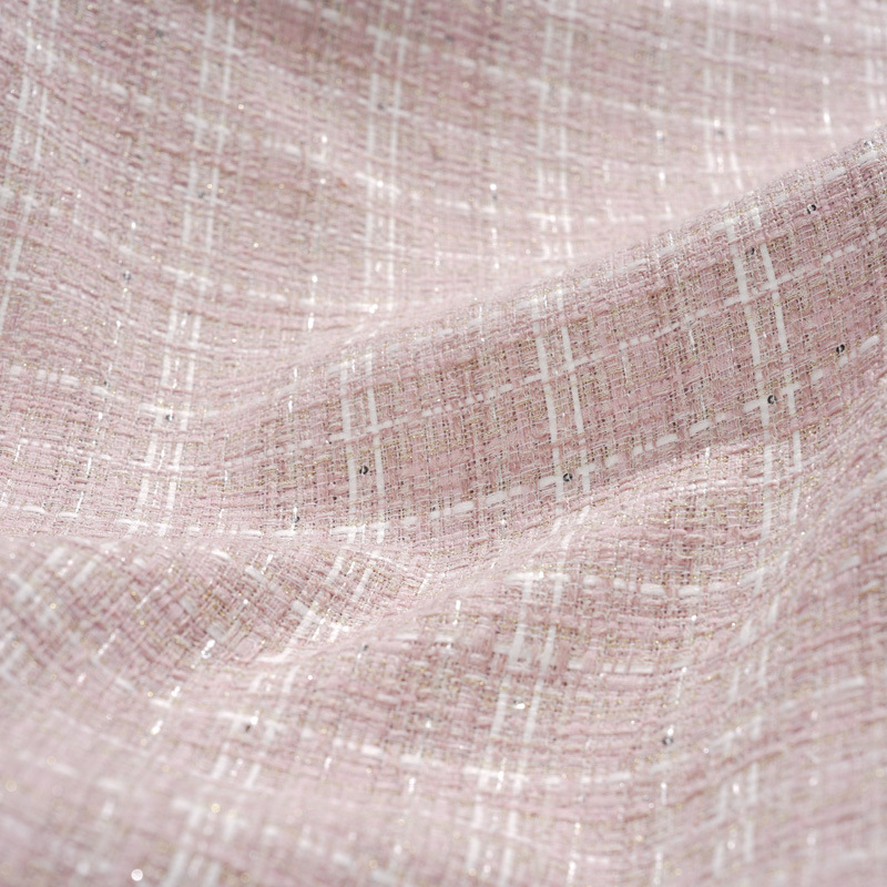 Mokashi tweed fabric for autumn and winter fashion Chanel bags, coats and dresses diy decorative fabric Item Picture