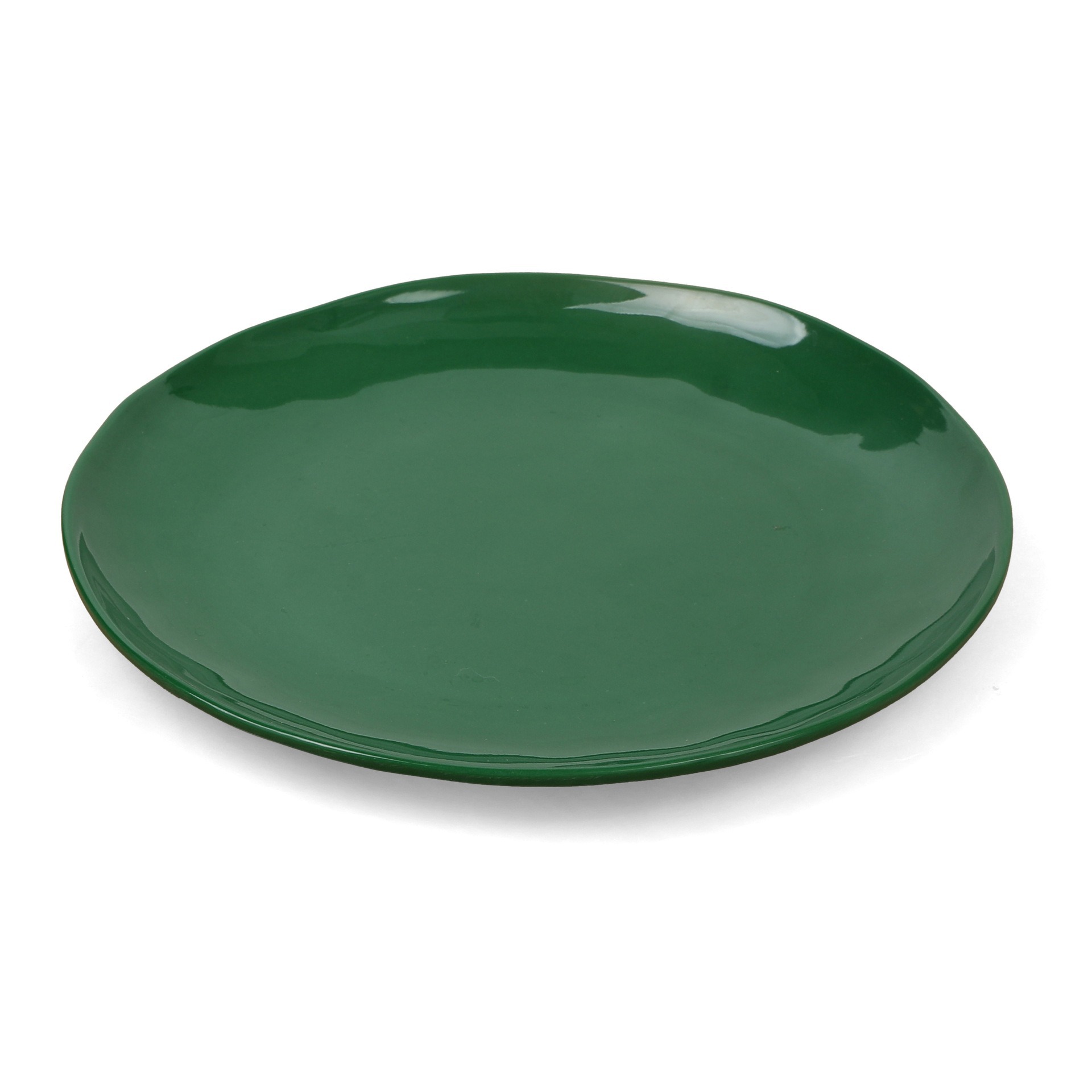 Retro melamine tableware for foreign trade, bone-spitting plates, round plates, circular household plastic fruit plates, simple OEM details Picture