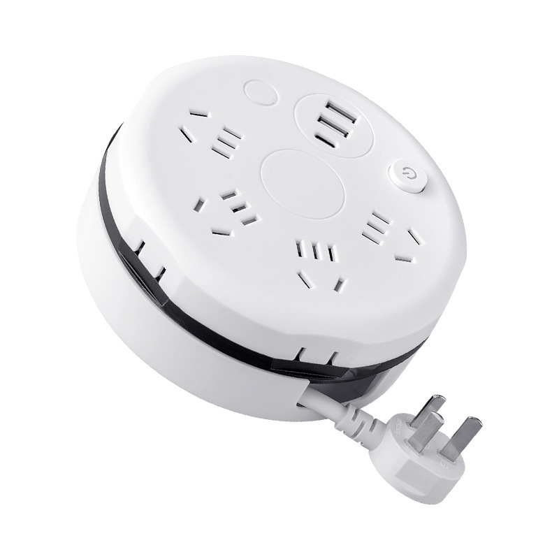 Storage telescopic socket, popular wire winding power strip, multi-functional power strip socket, USB power strip, multi-hole power board, power strip wiring Item Picture