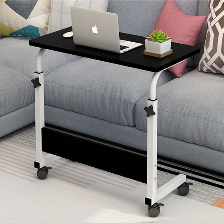 Simple bedside table, movable and height-adjustable laptop desk, living room sofa side table, bedroom bedside desk for lazy people details Picture