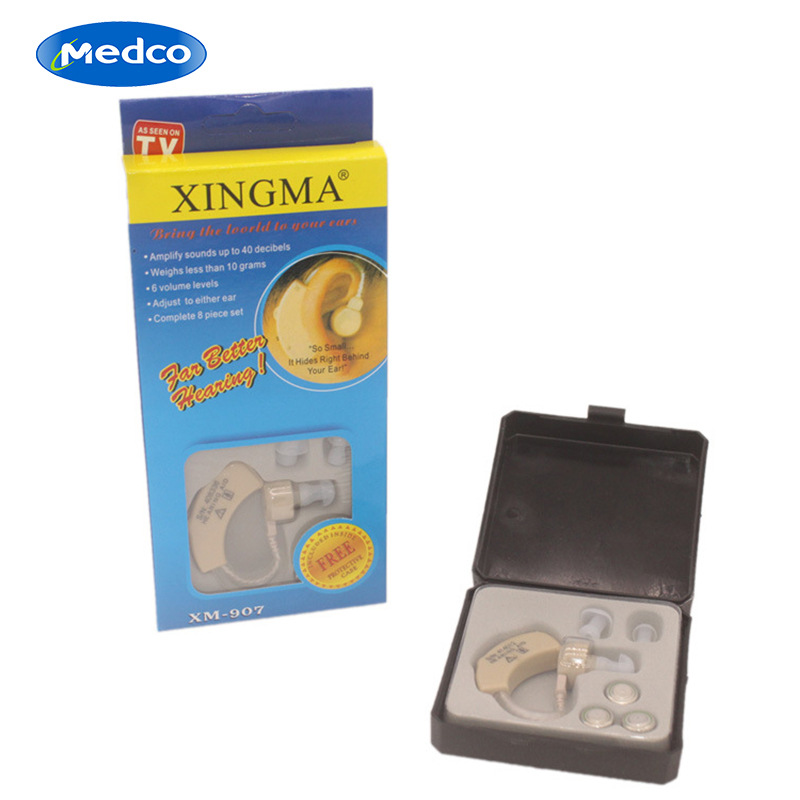 Cross-border exclusive XM-907 hearing aid battery amplifier, elderly voice amplifier, small box hearing aid