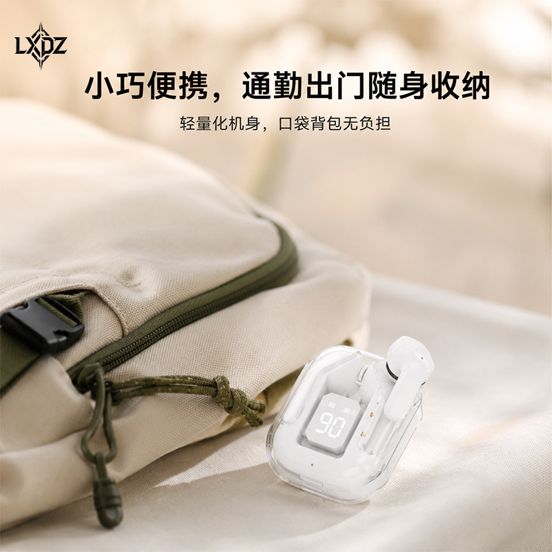 LXdZ ultra-high Appearance Level xr19 Transparent high-quality in-ear sports digital Display wireless Bluetooth Headphones wholesale